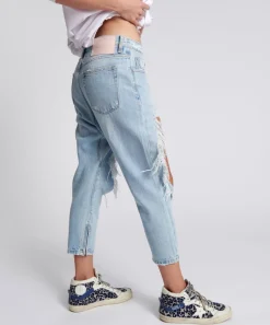 Denim Jeans|ONE TEASPOON Fleetwood Kingpins Cropped Boyfriend Jeans