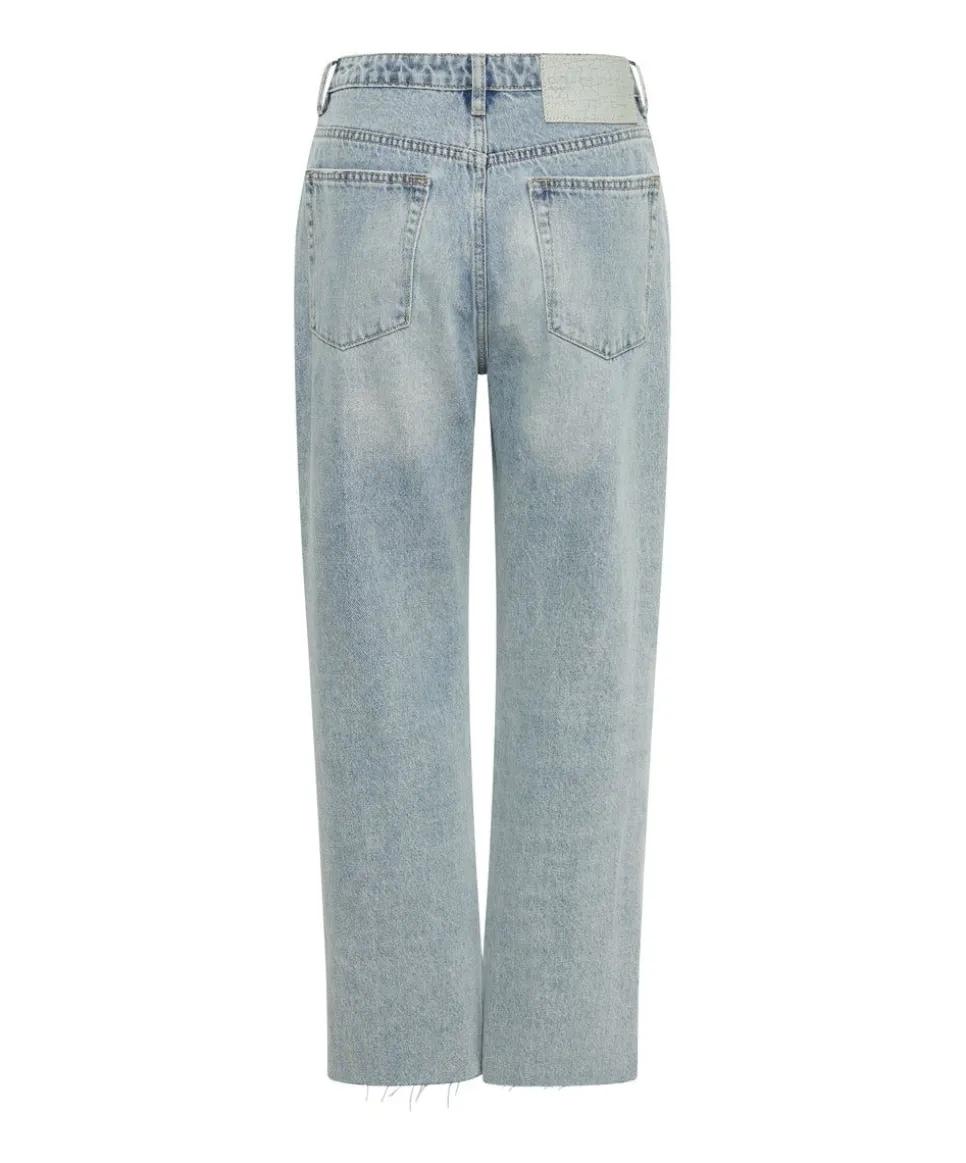 Denim Jeans|ONE TEASPOON Fleetwood Zipped Hooligans Mid Waist Relaxed Cropped Jeans