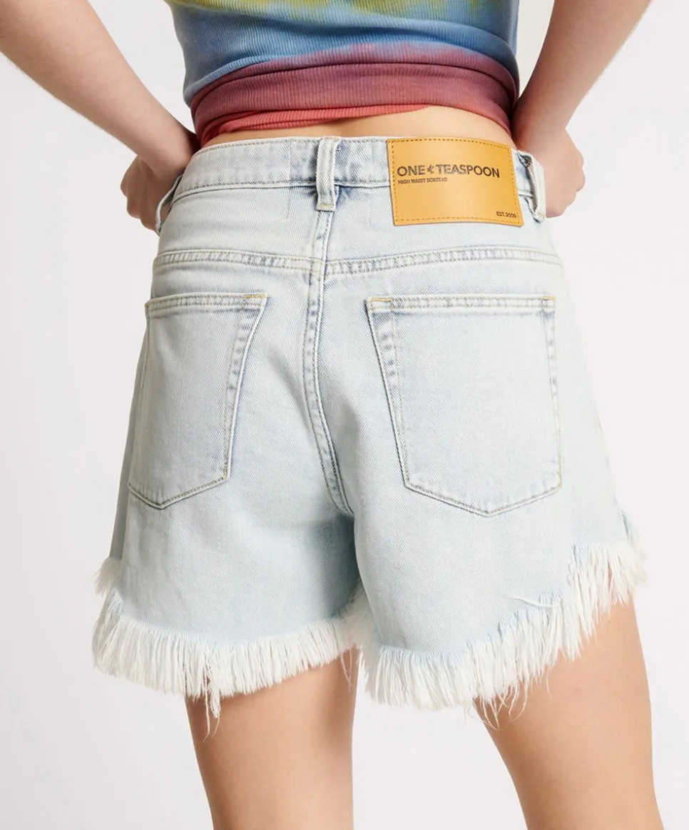 Denim Shorts|ONE TEASPOON Florence Bonitas High Waist Denim Shorts