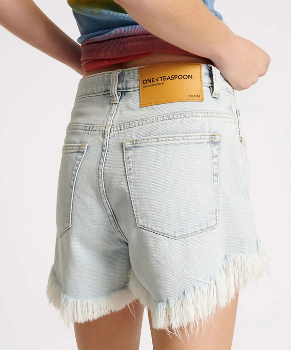 Denim Shorts|ONE TEASPOON Florence Bonitas High Waist Denim Shorts