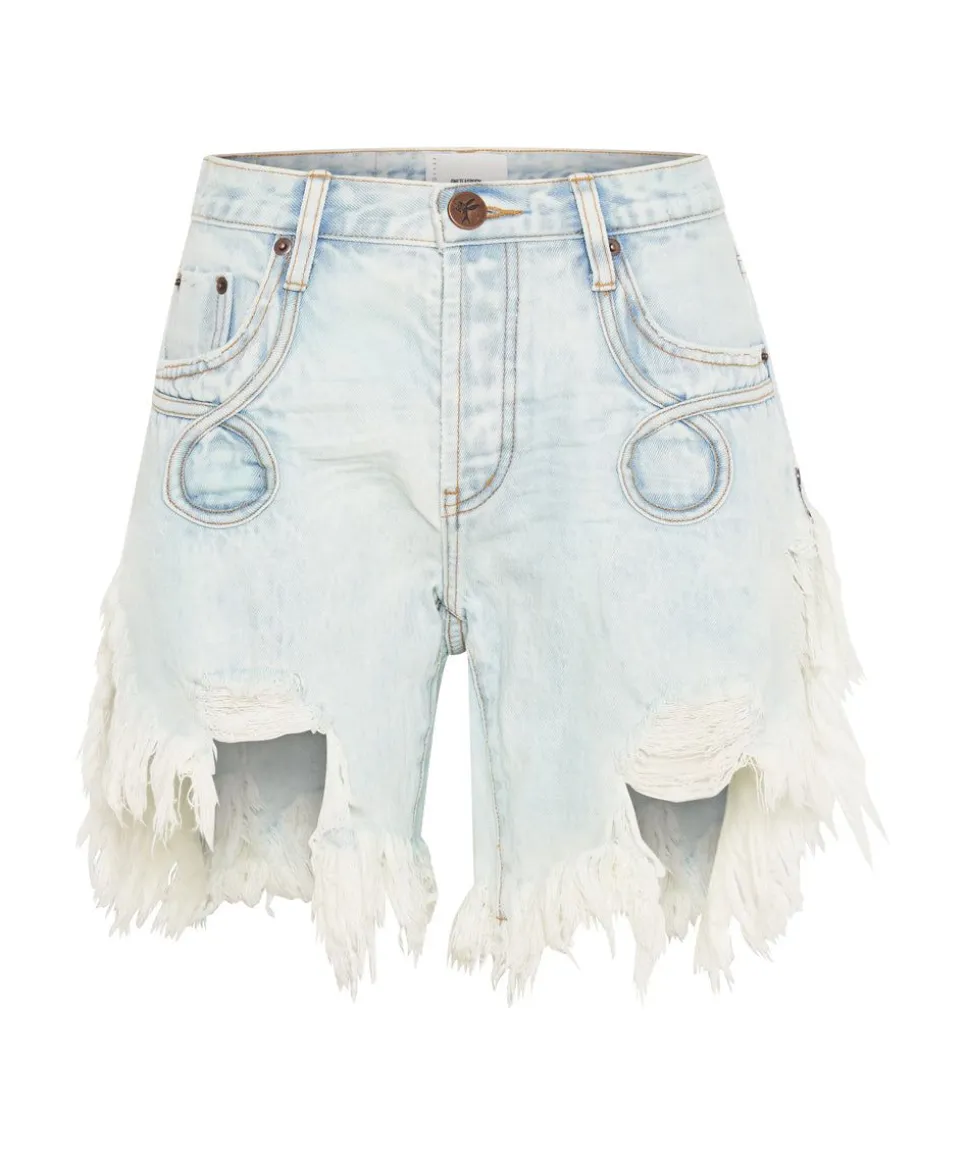 Denim Shorts|ONE TEASPOON Florence Frankies Long Length Denim Shorts