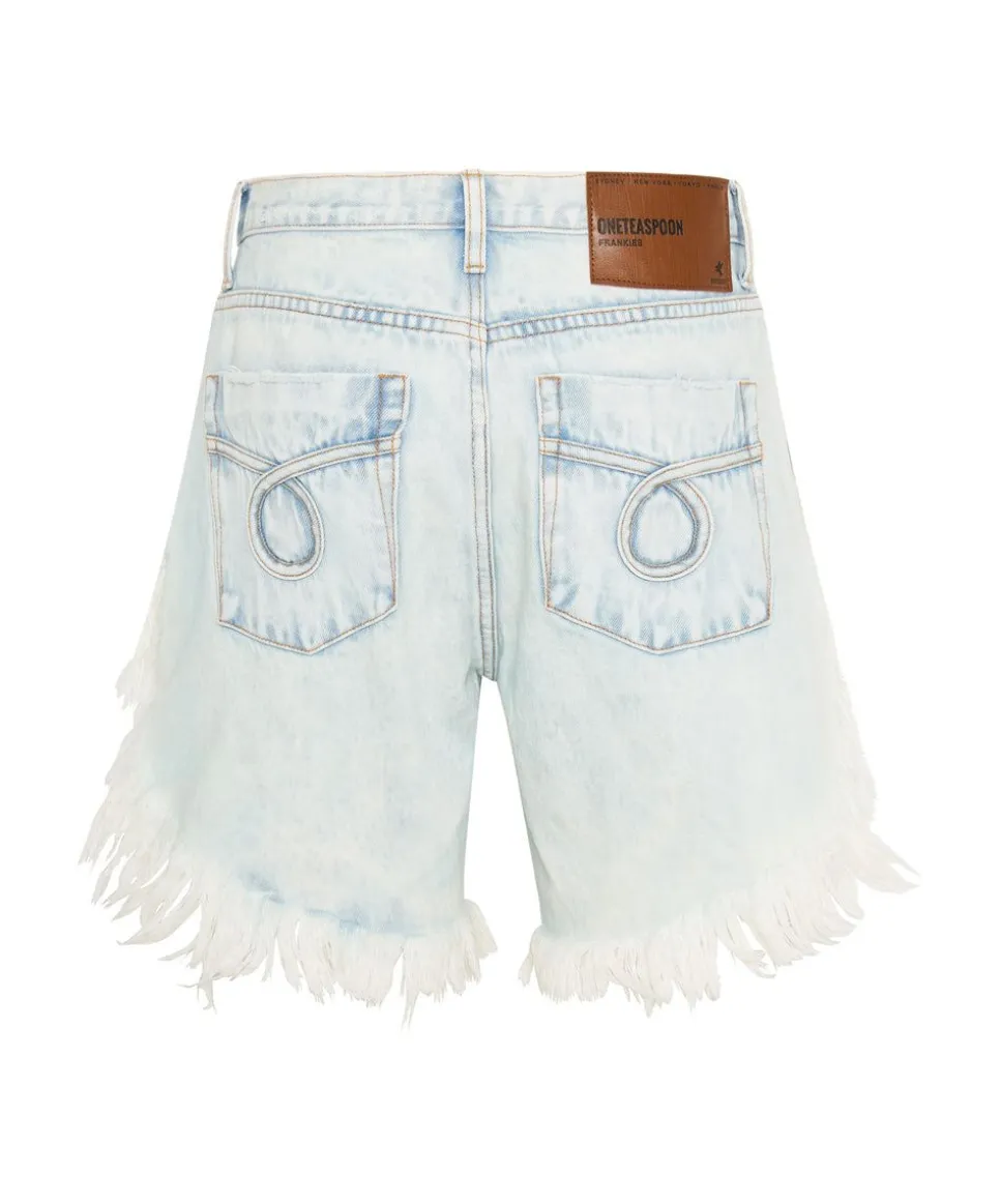 Denim Shorts|ONE TEASPOON Florence Frankies Long Length Denim Shorts