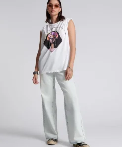 Denim Jeans|ONE TEASPOON Florence Jackson Mid Waist Wide Leg Jeans