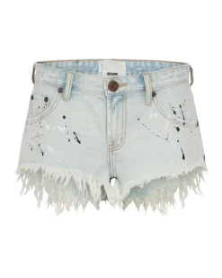 Denim Shorts|ONE TEASPOON Florence Painted Bonitas Low Waist Denim Shorts