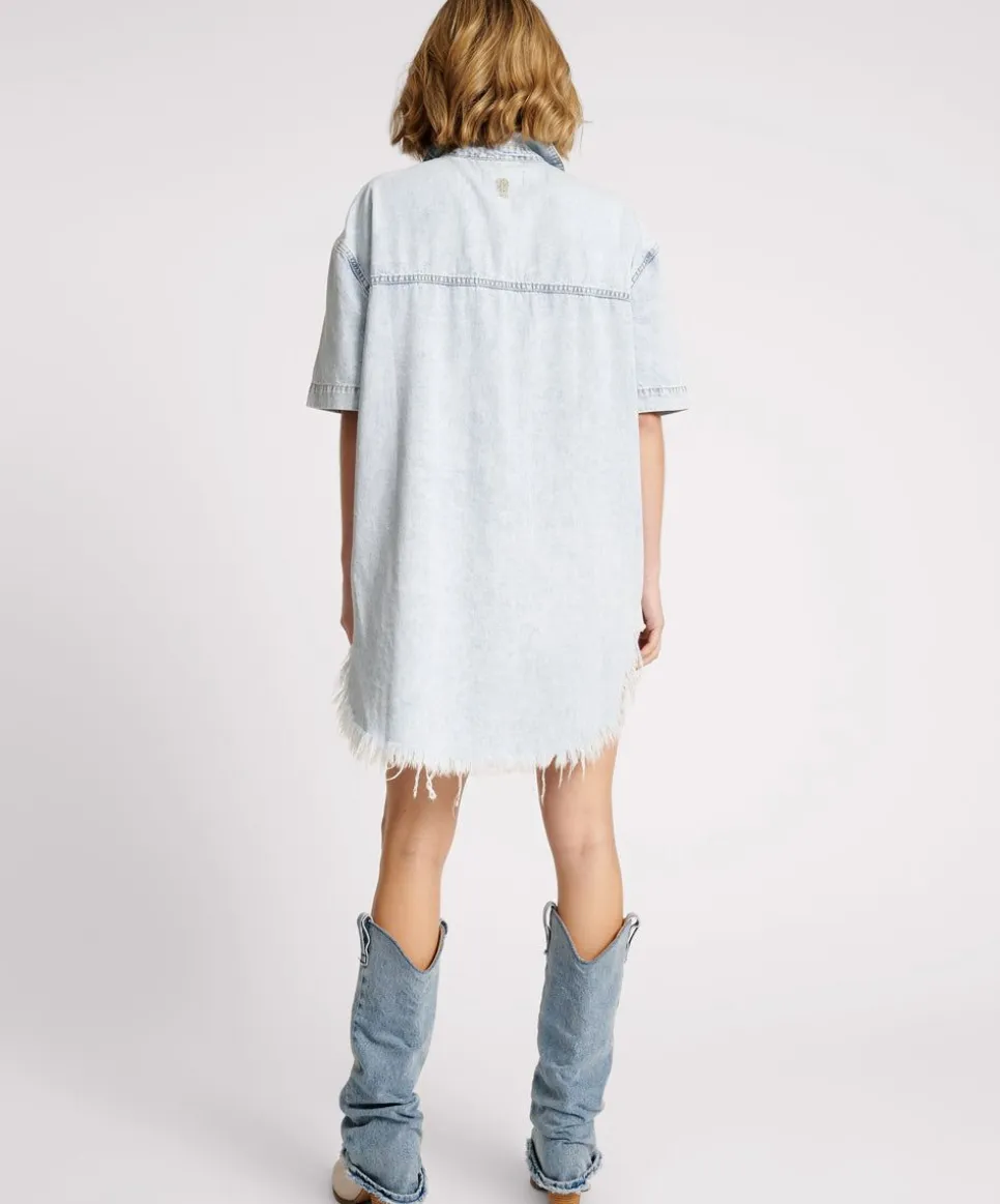 Midi & Maxi Dresses|ONE TEASPOON Florence Paris Denim Shirt Dress
