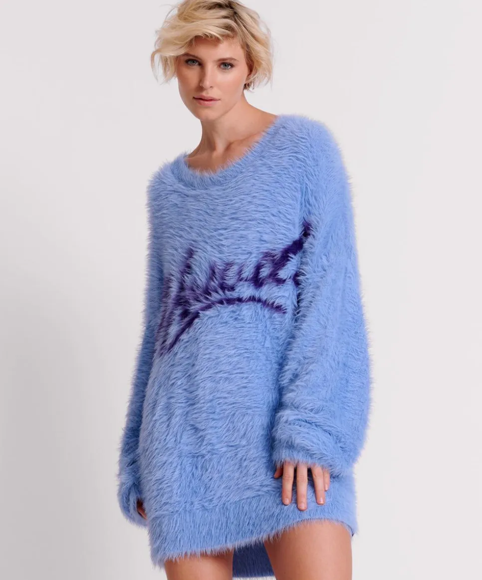 Knitwear|ONE TEASPOON Fluffy Cornflower Howdy Knit Sweater Dress