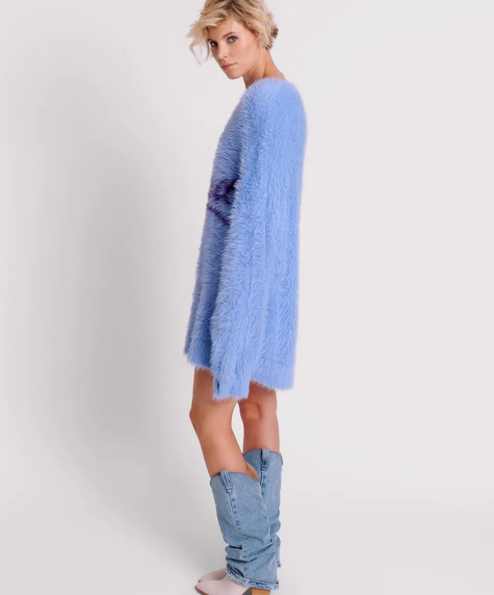 Knitwear|ONE TEASPOON Fluffy Cornflower Howdy Knit Sweater Dress