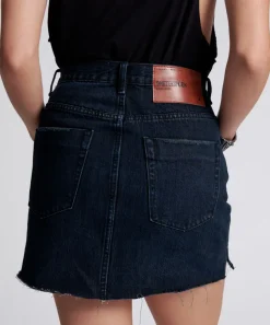 Denim Skirts|ONE TEASPOON Fox Black 2020 Mini Denim Skirt