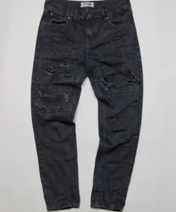 Denim Jeans|ONE TEASPOON Fox Black Awesome Baggies