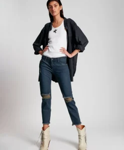 Denim Jeans|ONE TEASPOON Fox Black Freebirds