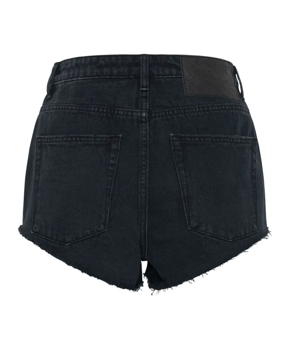 Denim Shorts|ONE TEASPOON Fox Black The One Fitted Cheeky Denim Shorts