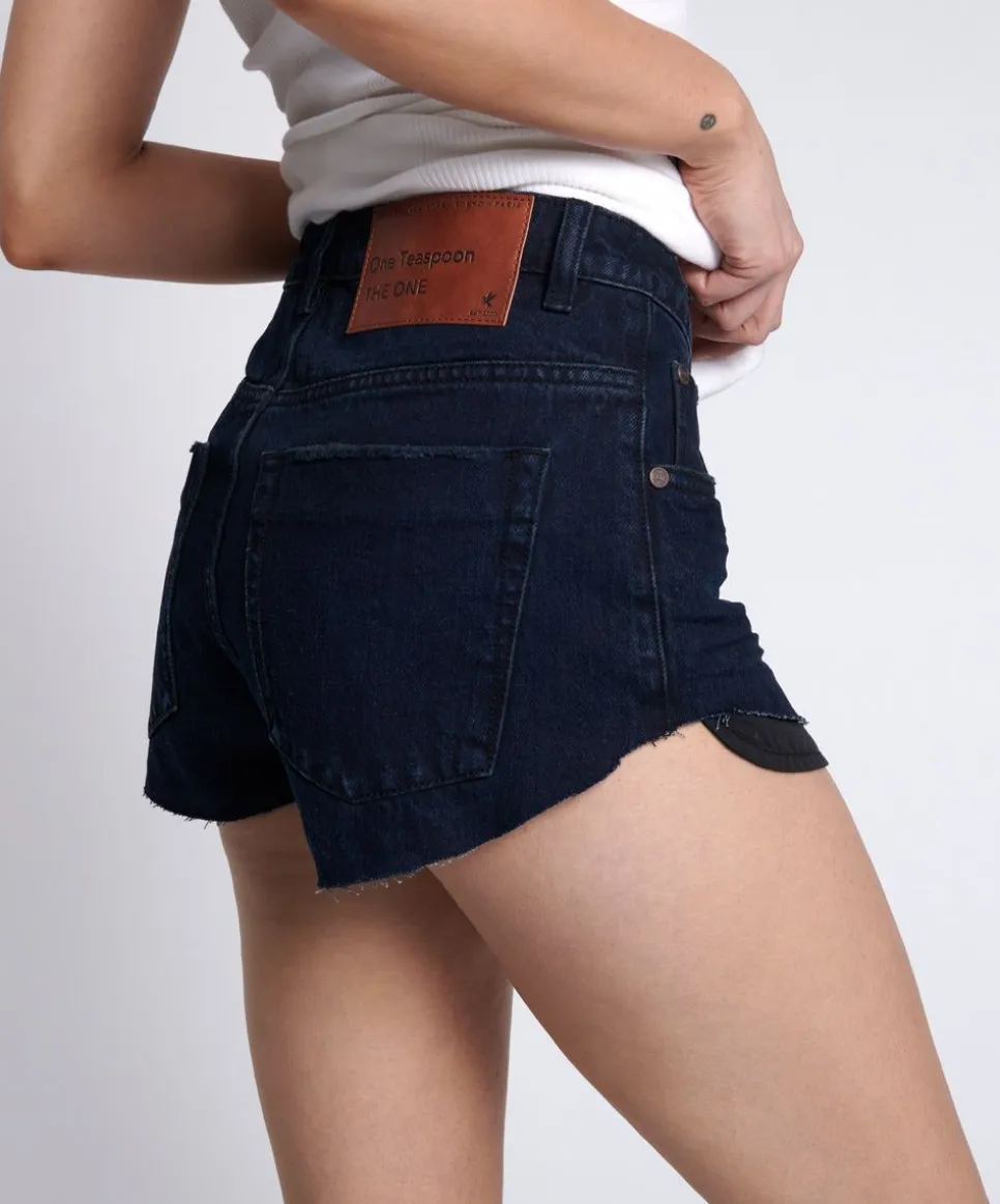Denim Shorts|ONE TEASPOON Fox Black The One Shorts