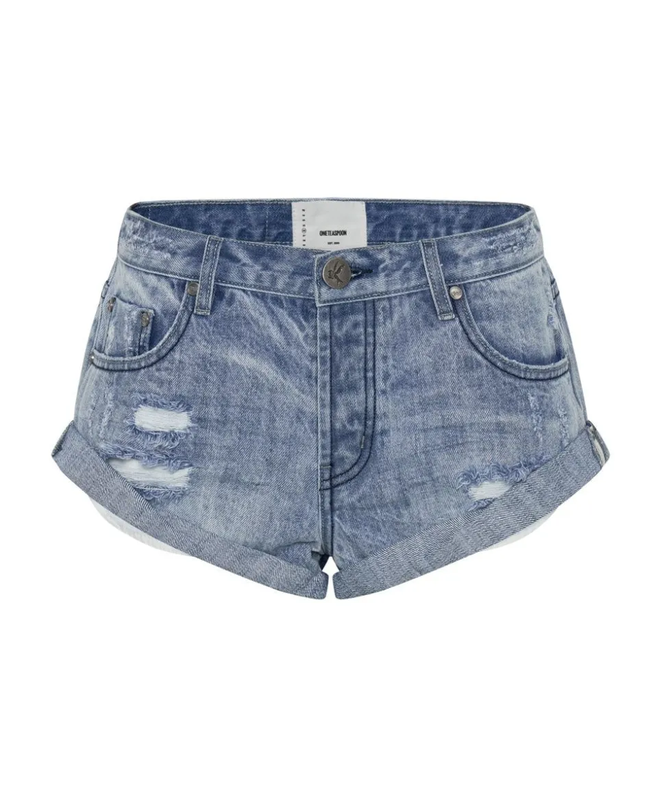 Denim Shorts|ONE TEASPOON Fresh Blue Bandit Low Waist Denim Shorts