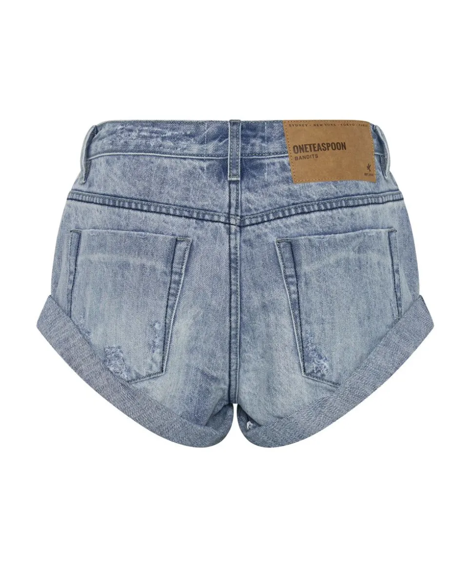 Denim Shorts|ONE TEASPOON Fresh Blue Bandit Low Waist Denim Shorts