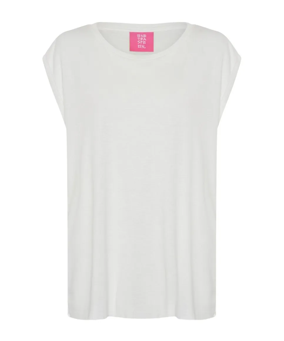 Tees & Tanks|ONE TEASPOON Fresh White Bamboo Logo Unisex Tank