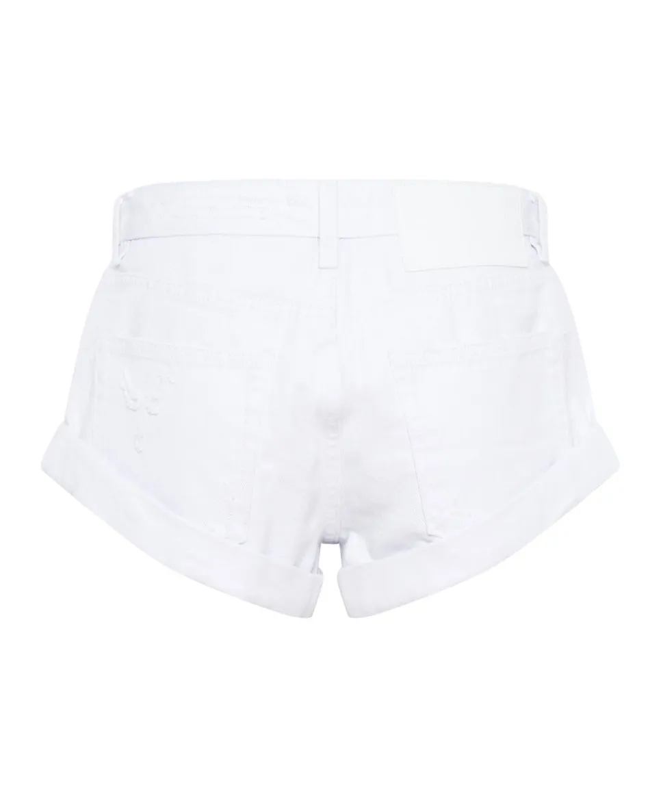 Denim Shorts|ONE TEASPOON Fresh White Bandits Low Waist Denim Shorts
