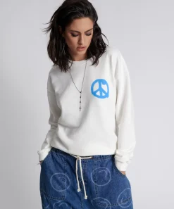 Hoodies And Sweats|ONE TEASPOON Get Physical Peace Sweater