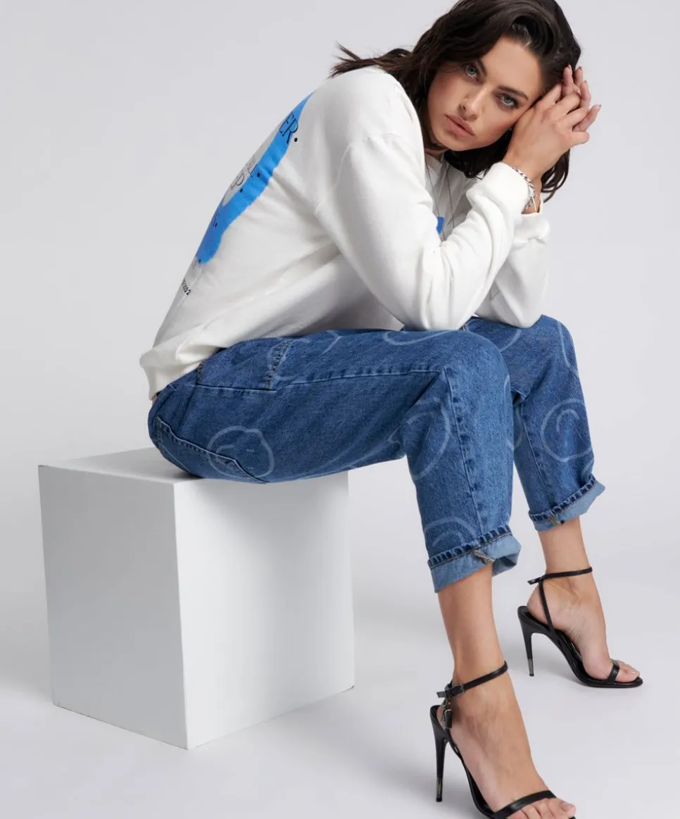 Hoodies And Sweats|ONE TEASPOON Get Physical Peace Sweater