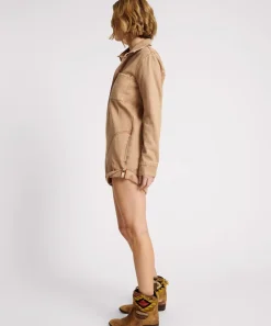 Denim Jumpsuits|ONE TEASPOON Gold Earth Prophecy Jumpsuit