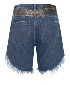 Denim Shorts|ONE TEASPOON Gold Mine Frankies Long Length Denim Shorts