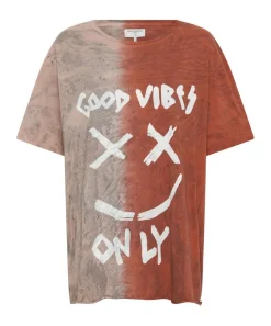 Graphic Tees|ONE TEASPOON Good Vibes Only Oversized Hand Dyed Tee