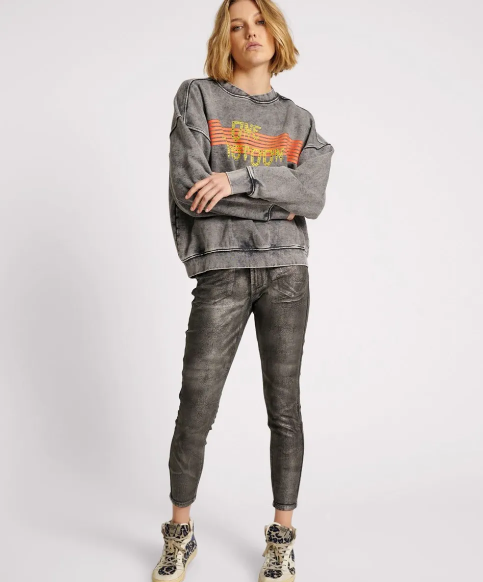 Hoodies And Sweats|ONE TEASPOON Gothic Studded Retro Sweater