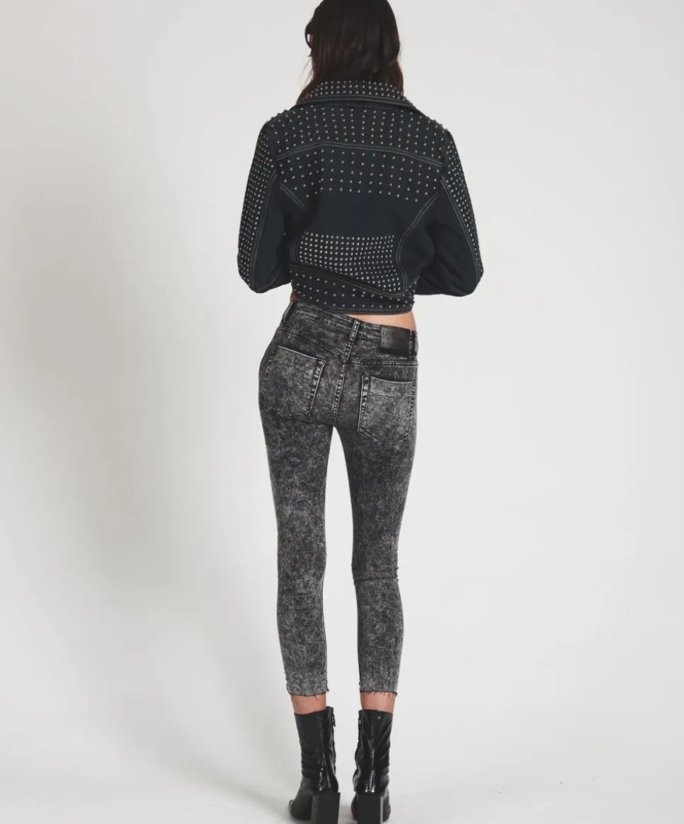 Denim Jeans|ONE TEASPOON Grey Society Freebirds Ii Low Waist Skinny Jeans