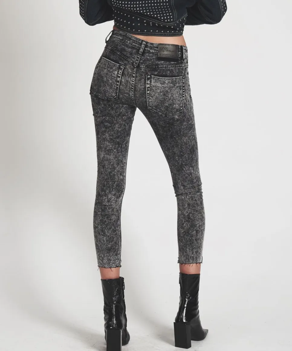 Denim Jeans|ONE TEASPOON Grey Society Freebirds Ii Low Waist Skinny Jeans