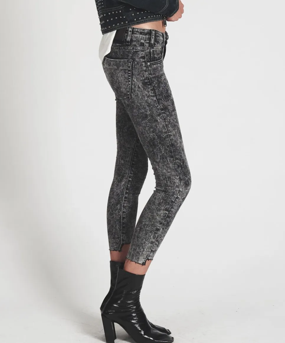 Denim Jeans|ONE TEASPOON Grey Society Freebirds Ii Low Waist Skinny Jeans