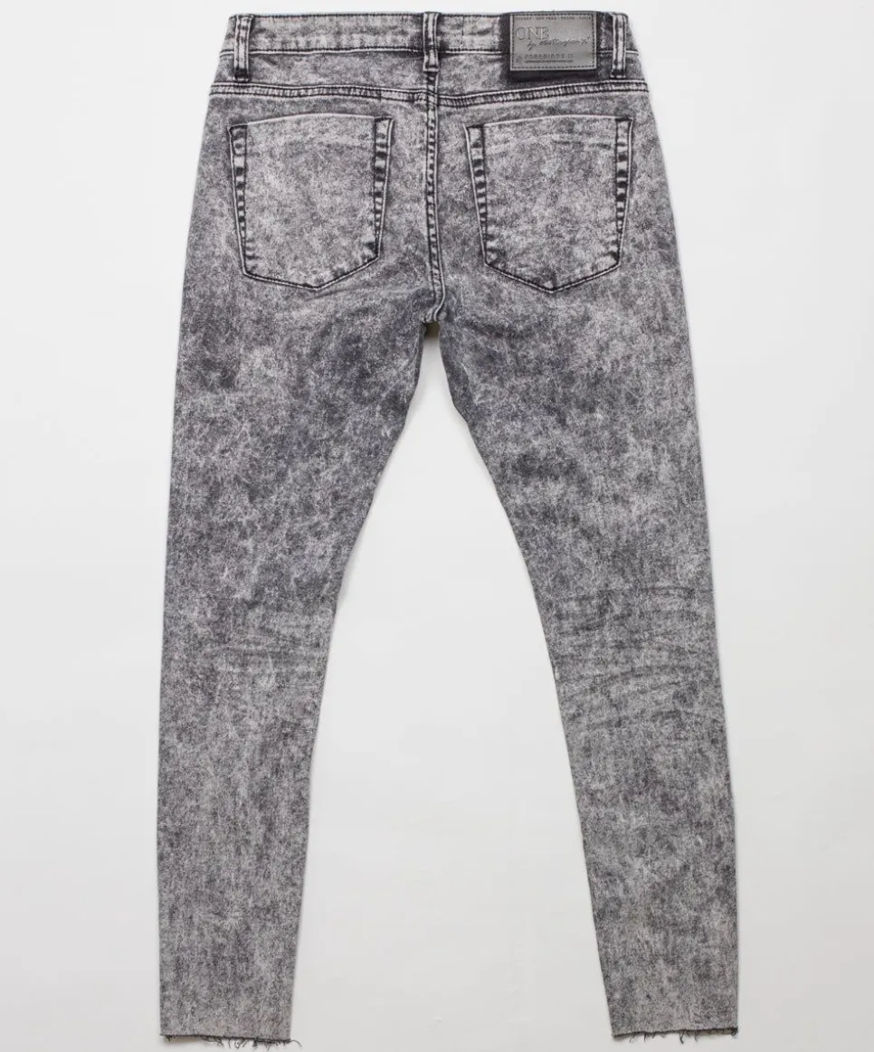 Denim Jeans|ONE TEASPOON Grey Society Freebirds Ii Low Waist Skinny Jeans