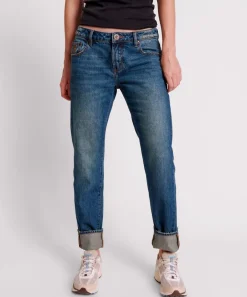 Denim Jeans|ONE TEASPOON Gritty Blue Truckers Low Waist Straight Leg Jeans