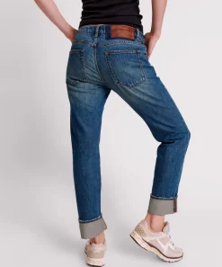 Denim Jeans|ONE TEASPOON Gritty Blue Truckers Low Waist Straight Leg Jeans