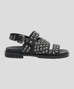 Accessories|ONE TEASPOON Gunmetal Studded Vivienne Sandal