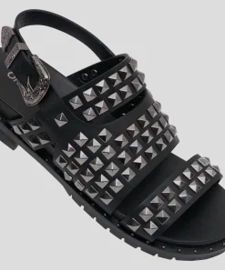 Accessories|ONE TEASPOON Gunmetal Studded Vivienne Sandal