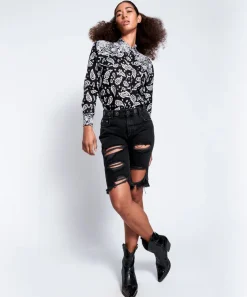 Shirts|ONE TEASPOON Hand Batik Paisley Western Shirt