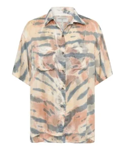 Shirts|ONE TEASPOON Hand Painted Date Night Satin Shirt