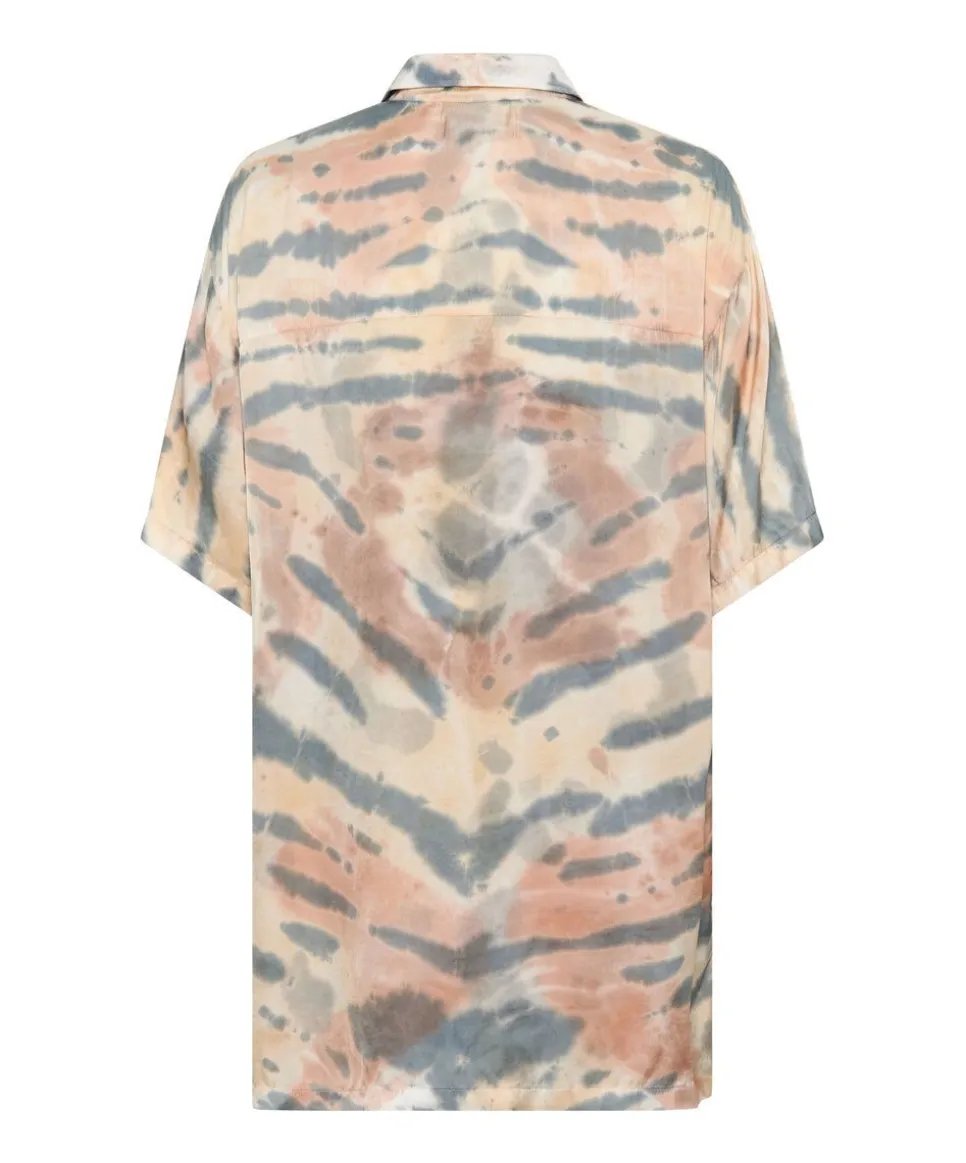 Shirts|ONE TEASPOON Hand Painted Date Night Satin Shirt