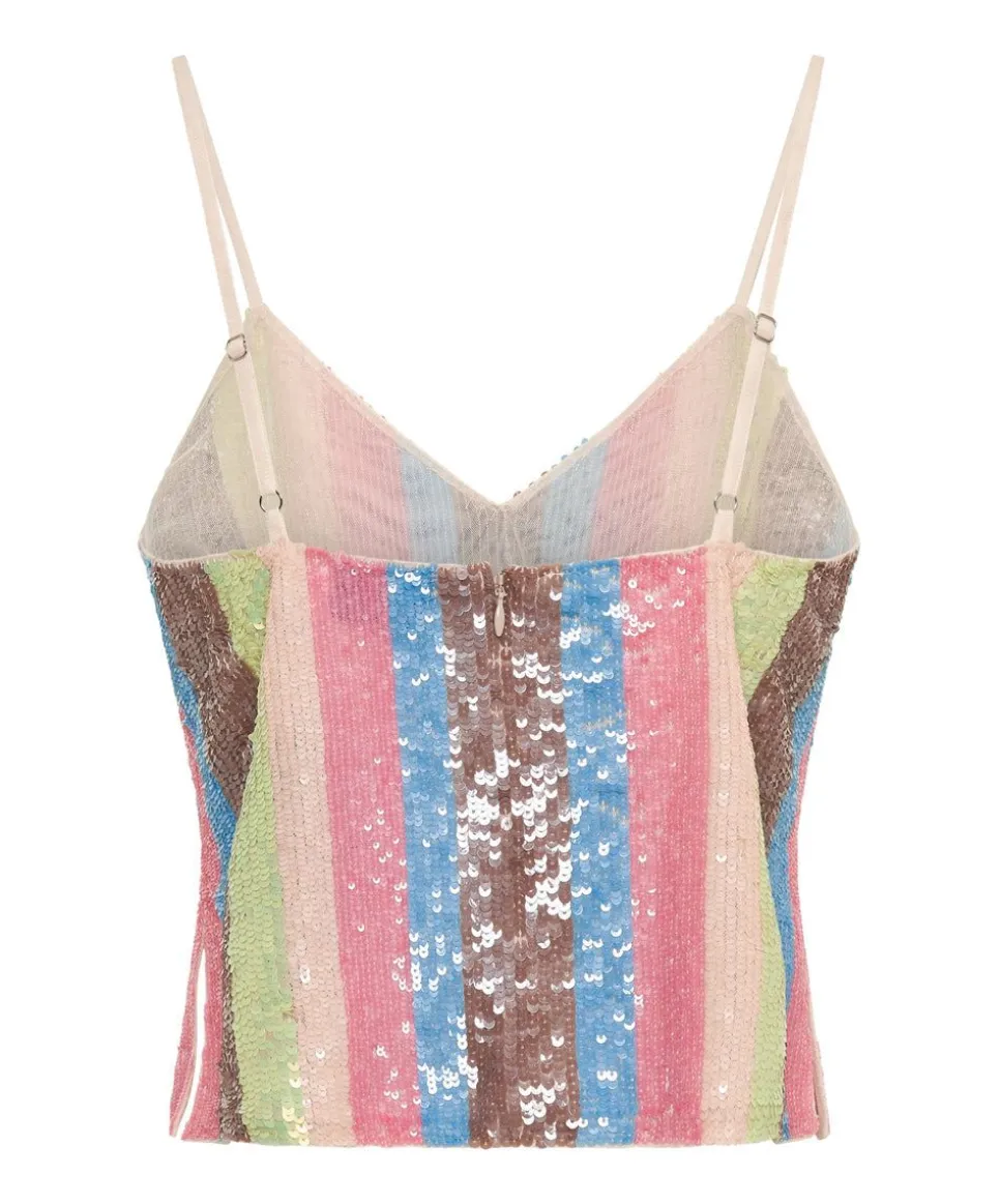 Tops|ONE TEASPOON Hand Sequin Ibiza Luxe Party Cami Top