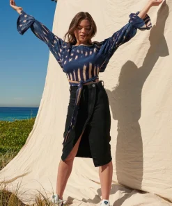 Tops|ONE TEASPOON Hand Tie Dye Santorini Nights Top