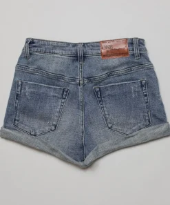 Denim Shorts|ONE TEASPOON Harlets High Waist Stretch Denim Shorts