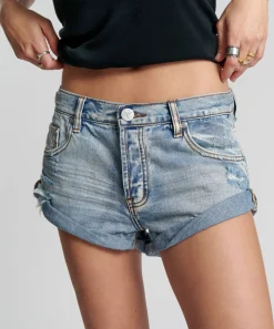 Denim Shorts|ONE TEASPOON Hendrixe Bandits Low Waist Denim Shorts