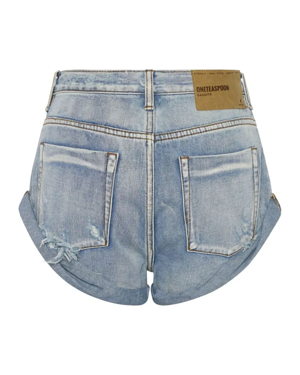 Denim Shorts|ONE TEASPOON Hendrixe Bandits Low Waist Denim Shorts
