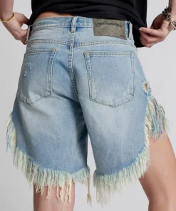 Denim Shorts|ONE TEASPOON Hendrixe Frankies Long Length Denim Shorts