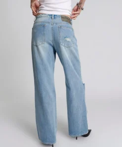 Denim Jeans|ONE TEASPOON Hendrixe Jackson Mid Waist Wide Leg Jeans
