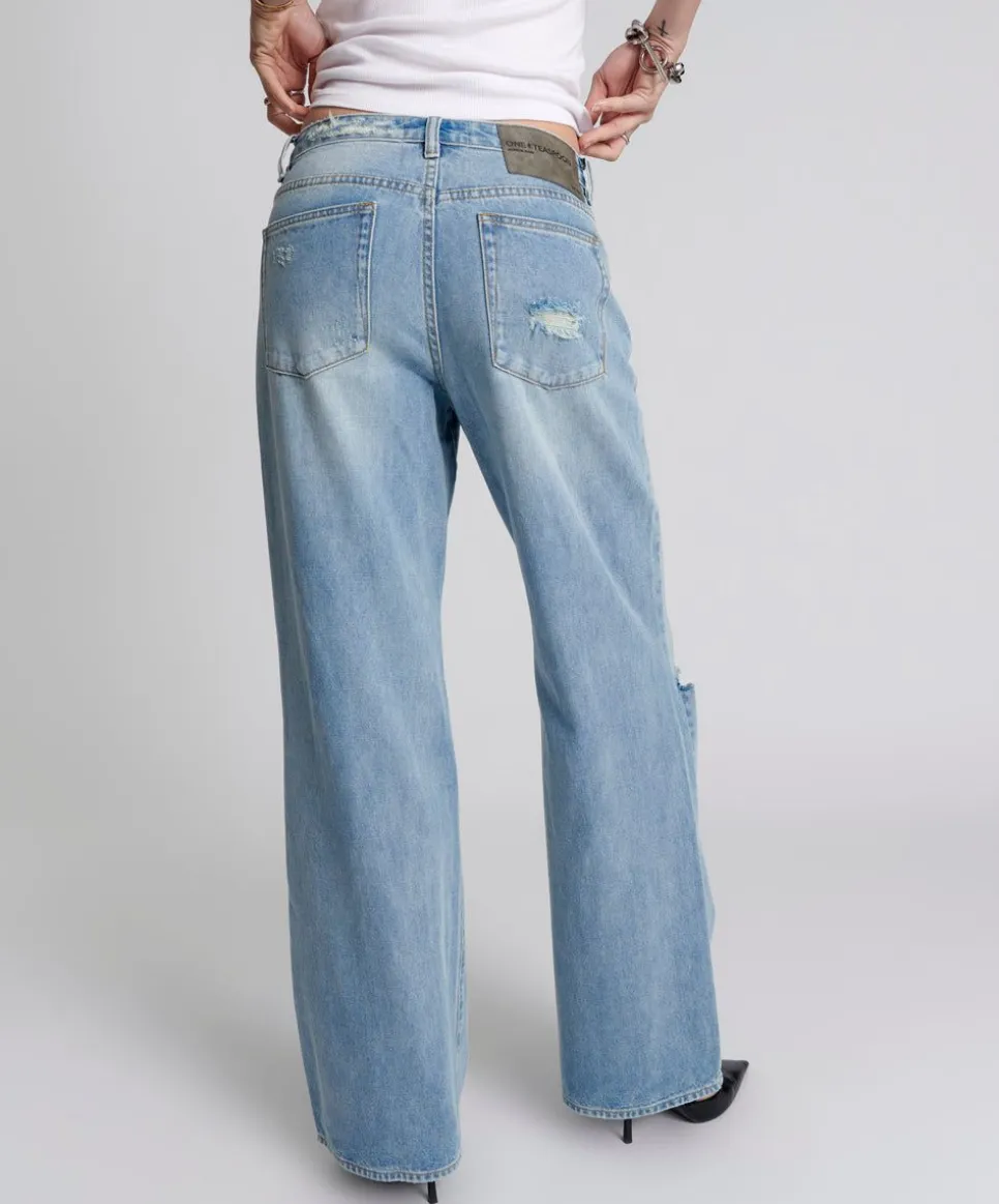 Denim Jeans|ONE TEASPOON Hendrixe Jackson Mid Waist Wide Leg Jeans