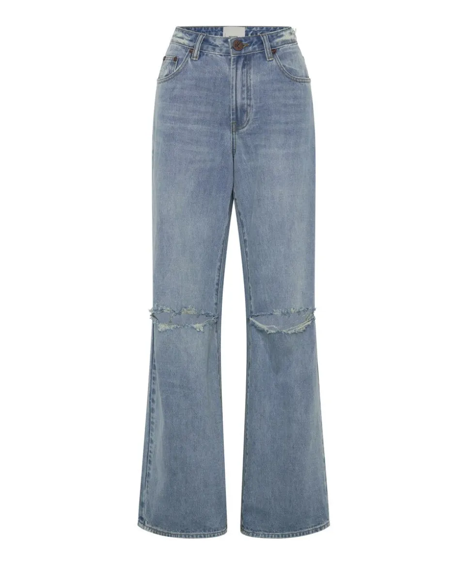 Denim Jeans|ONE TEASPOON Hendrixe Jackson Mid Waist Wide Leg Jeans