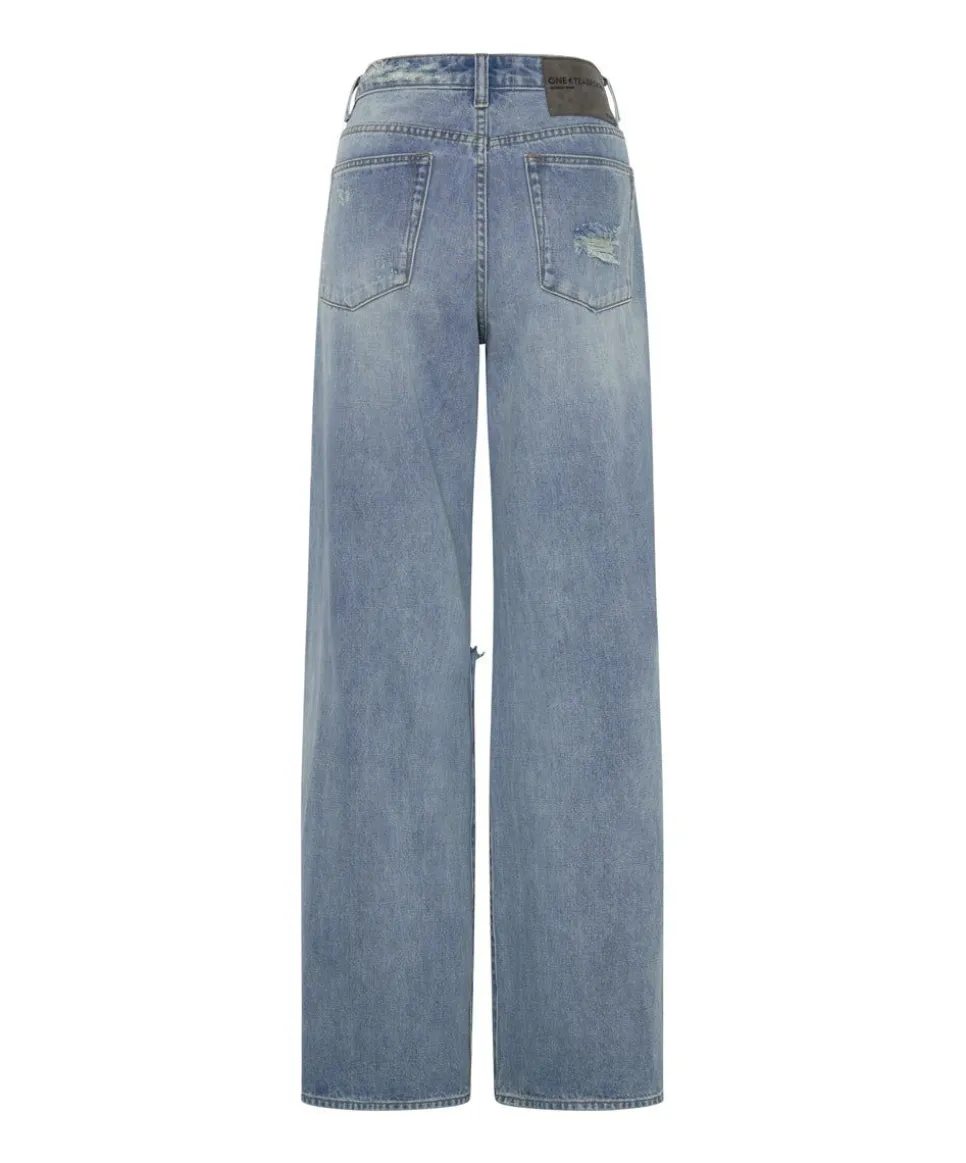 Denim Jeans|ONE TEASPOON Hendrixe Jackson Mid Waist Wide Leg Jeans