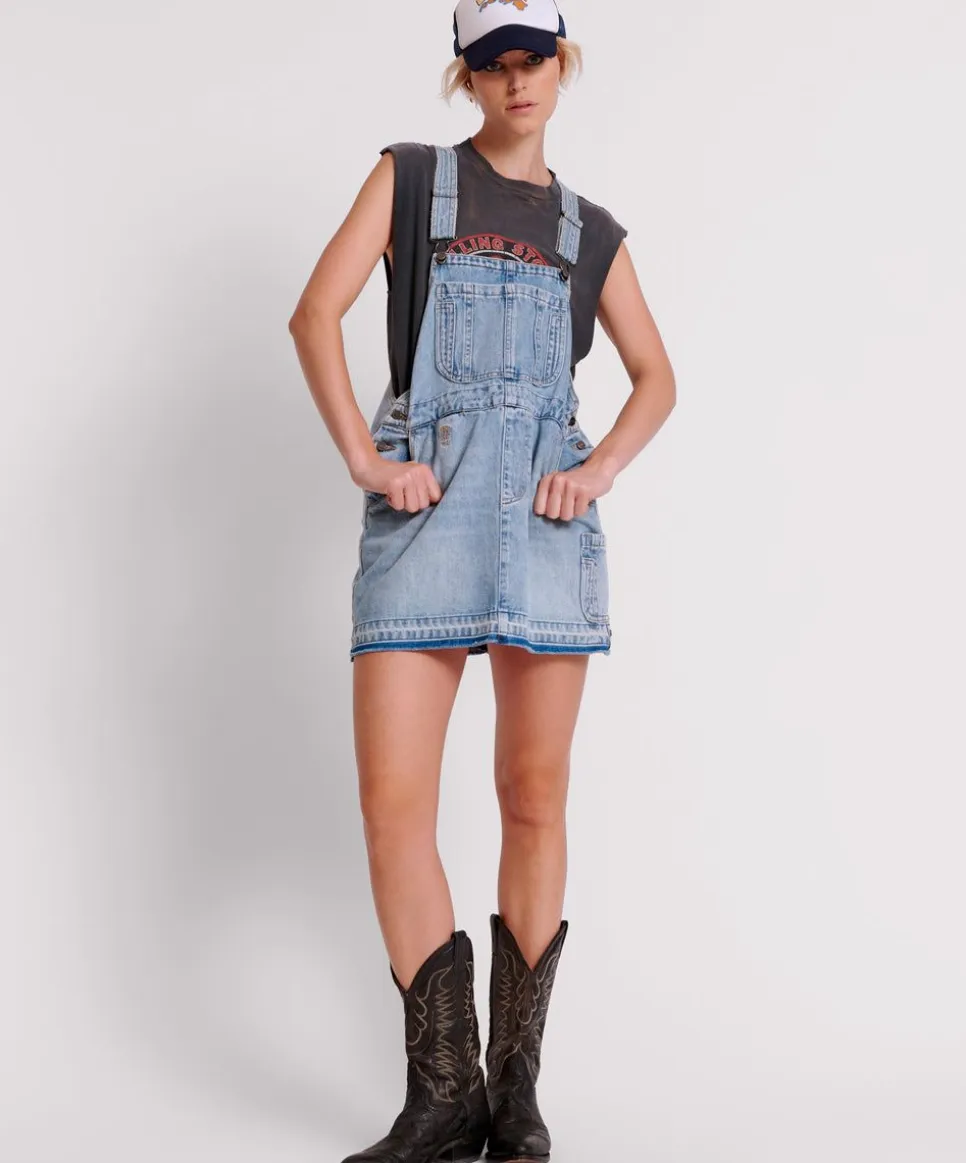 Midi & Maxi Dresses|ONE TEASPOON Hendrixe Stanton St Mini Denim Dress