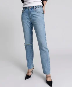 Denim Jeans|ONE TEASPOON Hendrixe Truckers Mid Rise Straight Leg Jeans