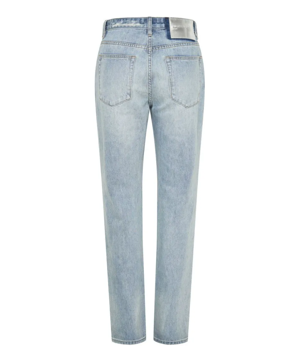 Denim Jeans|ONE TEASPOON Hendrixe Truckers Mid Waist Straight Leg Jeans